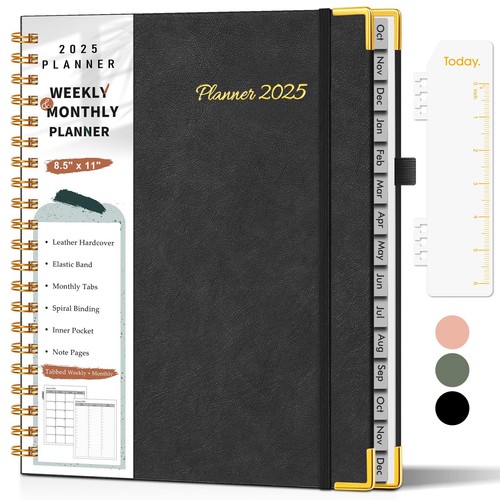 2025 Planner, Weekly and Monthly Planner from January 2025 - December 2025, 8...