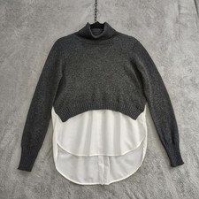 Brochu Walker Wool Cashmere Sweater Womens S Knit Pullover Oversized Minimalist