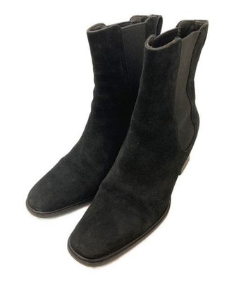 GUCCI                    Suede side gore boots black 104 0206