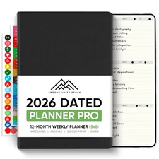 Dated, 2026 Planner, 5.8” x 8.3” - The #1 Productivity Planner to Achieve You...