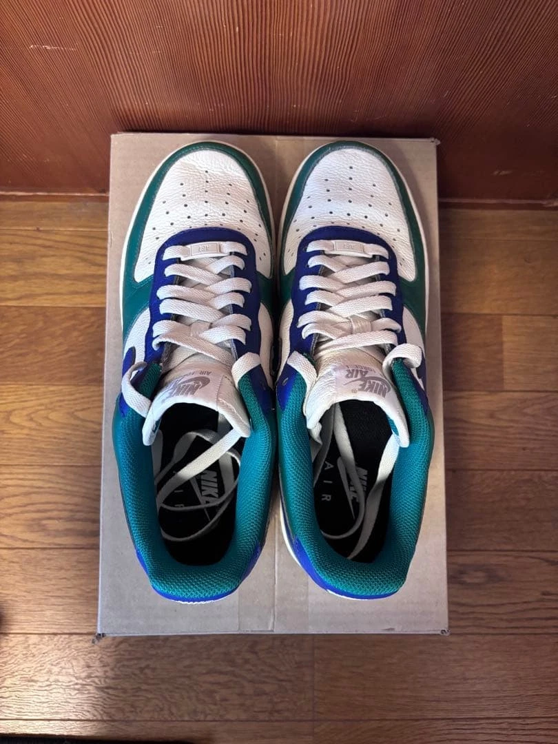 Nike Air Force 1 Low White Bright Blue Green for Sale