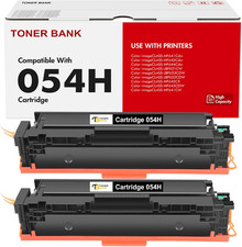 Toner Bank 054H 054 Toner Cartridge Replacement for Canon 054H 054 Black CRG054H