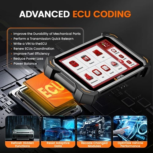 Herramienta de diagnóstico escáner OBD2 bidireccional automotriz ANCEL DS600 BT - Imagen 4 de 13