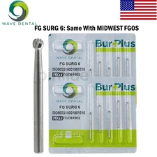 US WAVE Dental Tungsten Carbide Bur Fit High Speed Handpiece Round Friction Grip