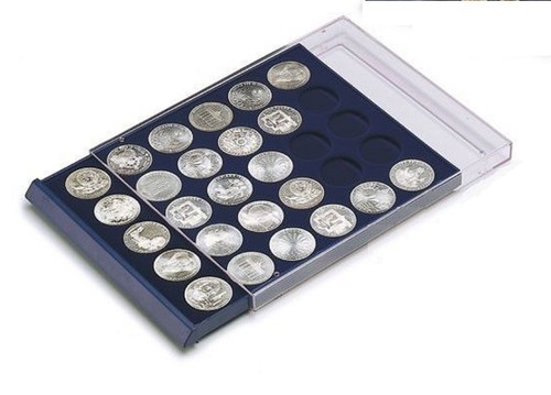 SAFE-Münzkoffer-2-EURO 174 Für 210x 2 EUROMÜNzEN + Münztableaus 30 Modelle - Picture 24 of 58