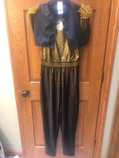 tenth house womens adult medium gold and black dance costume