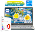 2025 Hp Laptop Computer 15.6" Quad-Core Intel Pentium Up to 32Gb Ram 1Tb Ssd Pro