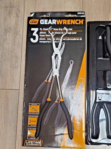 GearWrench 3 piezas doble x largo alcance manguera empuñadura alicates set #82107-06 - Imagen 2 de 2