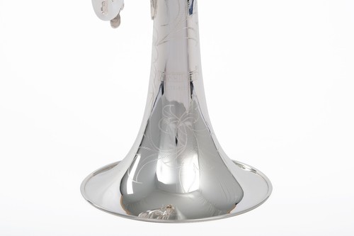 Wisemann DTR-800SG Trumpet, silver plated finish, Bb, with case and mouthpiece - Picture 5 of 5