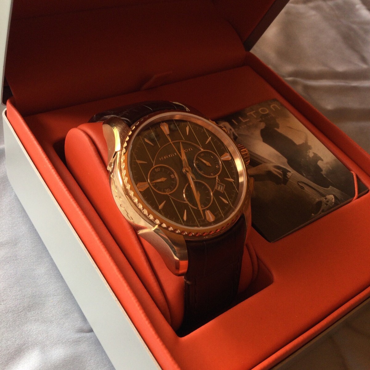 HAMILTON RIVA H346460 CHRONOGRAPH MEN'S WATCH AUTOMATIC DESERT