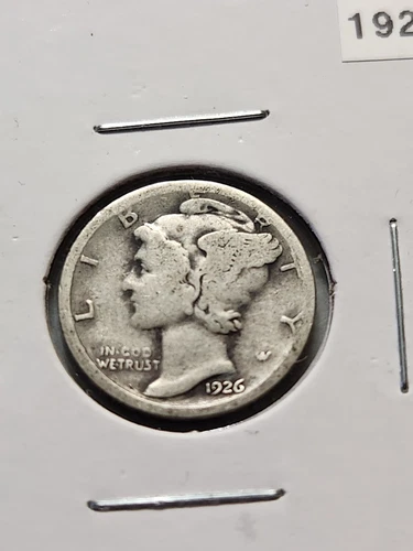 1926-S Silver Mercury dime VG