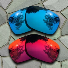 Sky Blue&Violet Red Lenses Replacement For-Oakley Holbrook Mix OO9384 Polarized