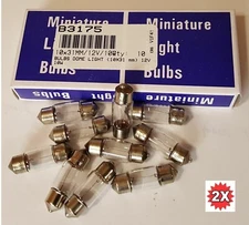 20x 3175 10MM 31MM 30MM Dome Lamp Car Mini Festoon Light bulbs 12v DE3175 LOT