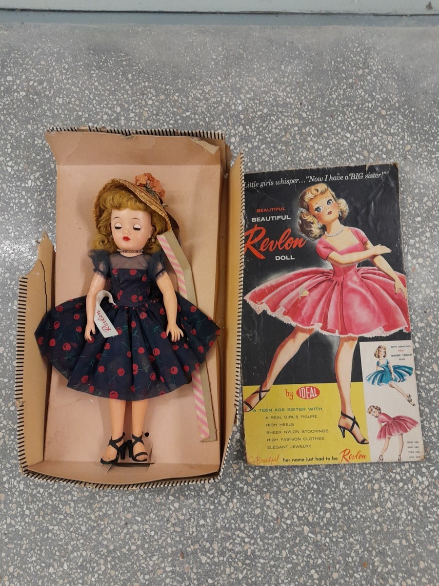 1950's Revlon Doll By Ideal w/Original Navy Outfit/Box “A Teenage Sister”  18”
