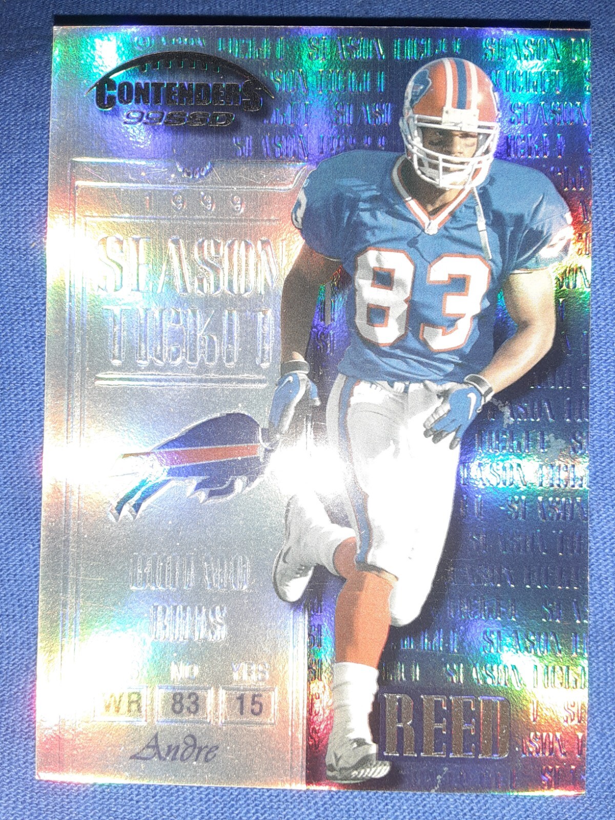 1999 Playoff Contenders SSD - Andre Reed #109 SILVER PRIZM 