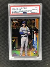 2020 Topps Chrome Update Bo Bichette Gold Refractor 13/50 PSA 10 Gem Mint! 