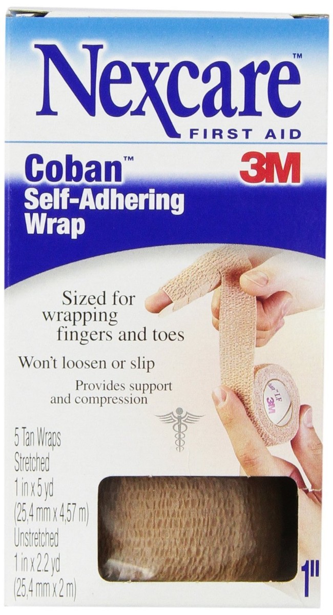 coban dressing 3M 1582b Self-Adherent Wrap Protects primary dressings 3M Coban-3" Self-Adherent Wrap
