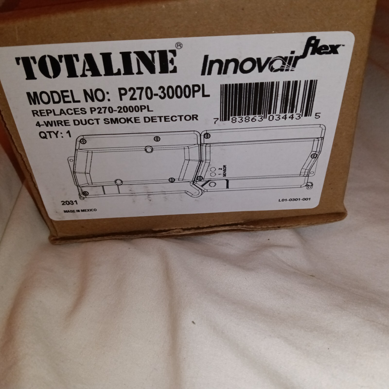 Totaline Innovair Flex 4Wire Duct Smoke Detector (P2703000PL) for