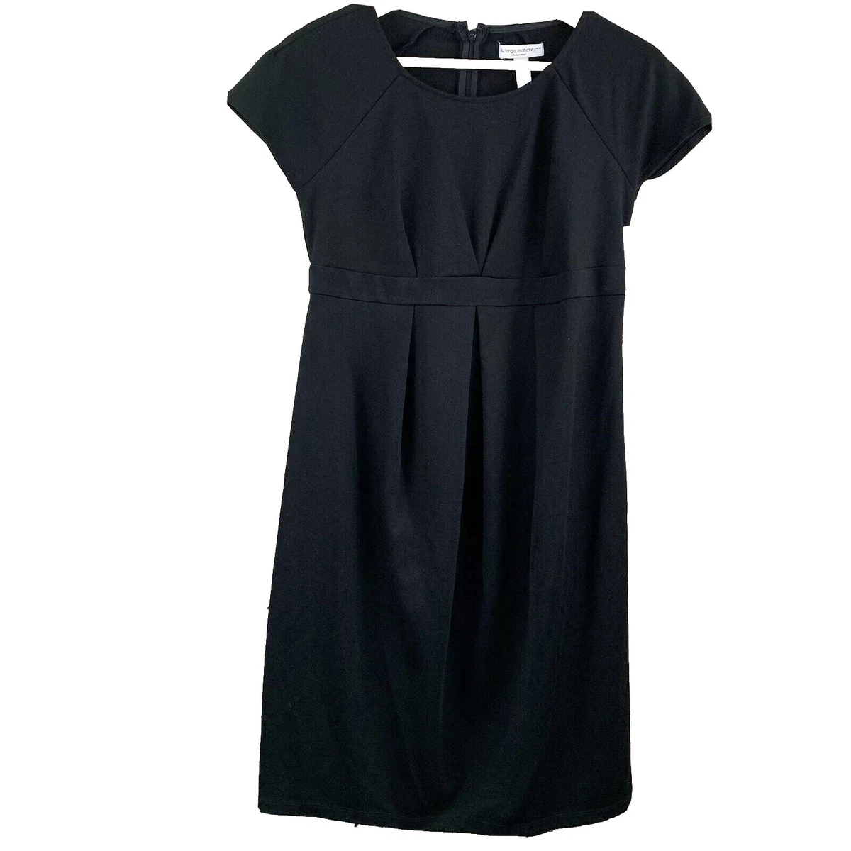 Robe De Maternité Liz Lange Taille M - Noire Et Verte à Volants, Sans Manches - Occasion Très Bon état