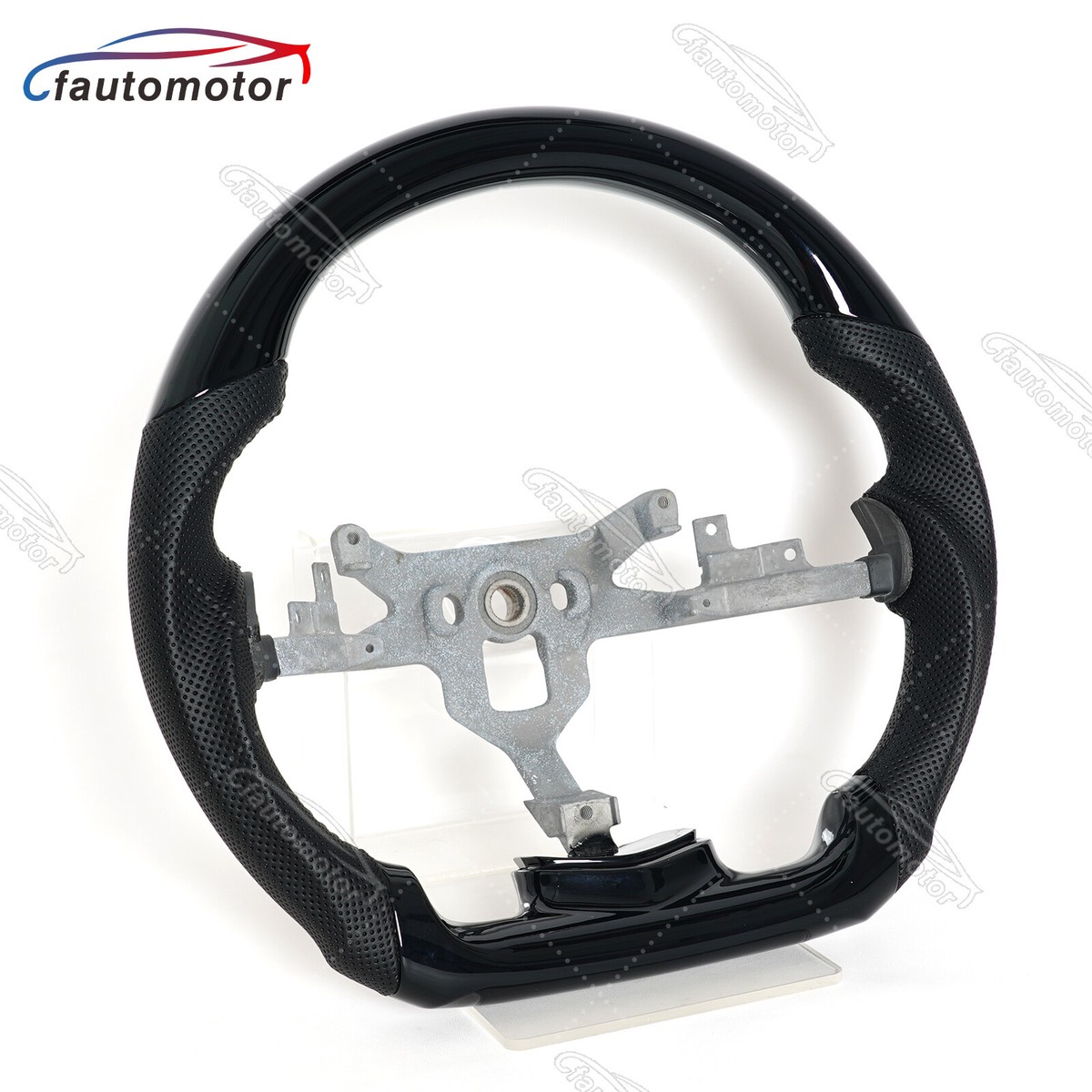 Piano Black Perforated Leather Steering Wheel Fit 06-13 Chevrolet 
