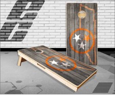 Tennessee State Flag Wood Cornhole Boards Bean Bag Toss Game