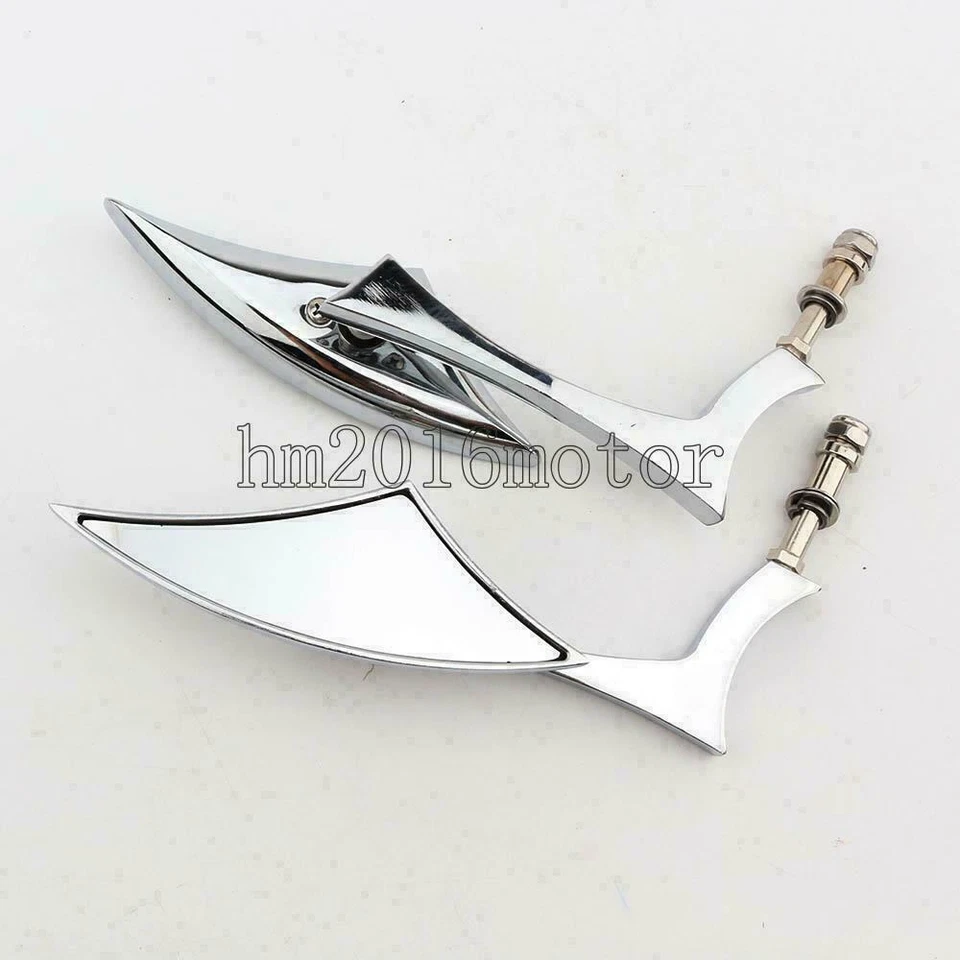 Espejos retrovisores cromados para motocicleta Harley-Davidson Road King FLHR Touring Foto 4 de 4