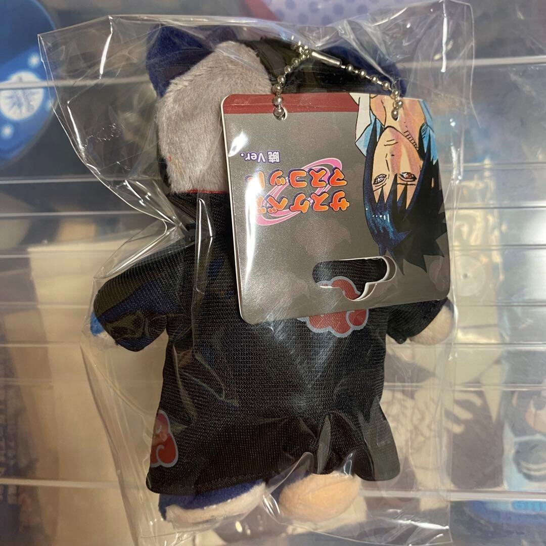 Naruto Exhibition Sasuke Bear Akatsuki Ver Mascot Plush Toy 5.7in