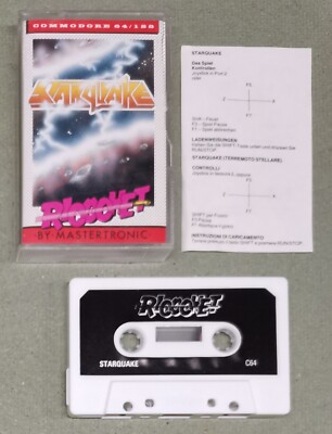 STARQUAKE / C64-C128 / Kassette / TOP-Zustand