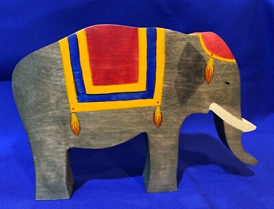 KINDERKRAM / Ostheimer Circus ELEPHANT wooden toy with original tag RARE