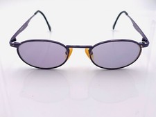 Vintage Chameleon Purple Pink Metal Oval Sunglasses FRAMES ONLY