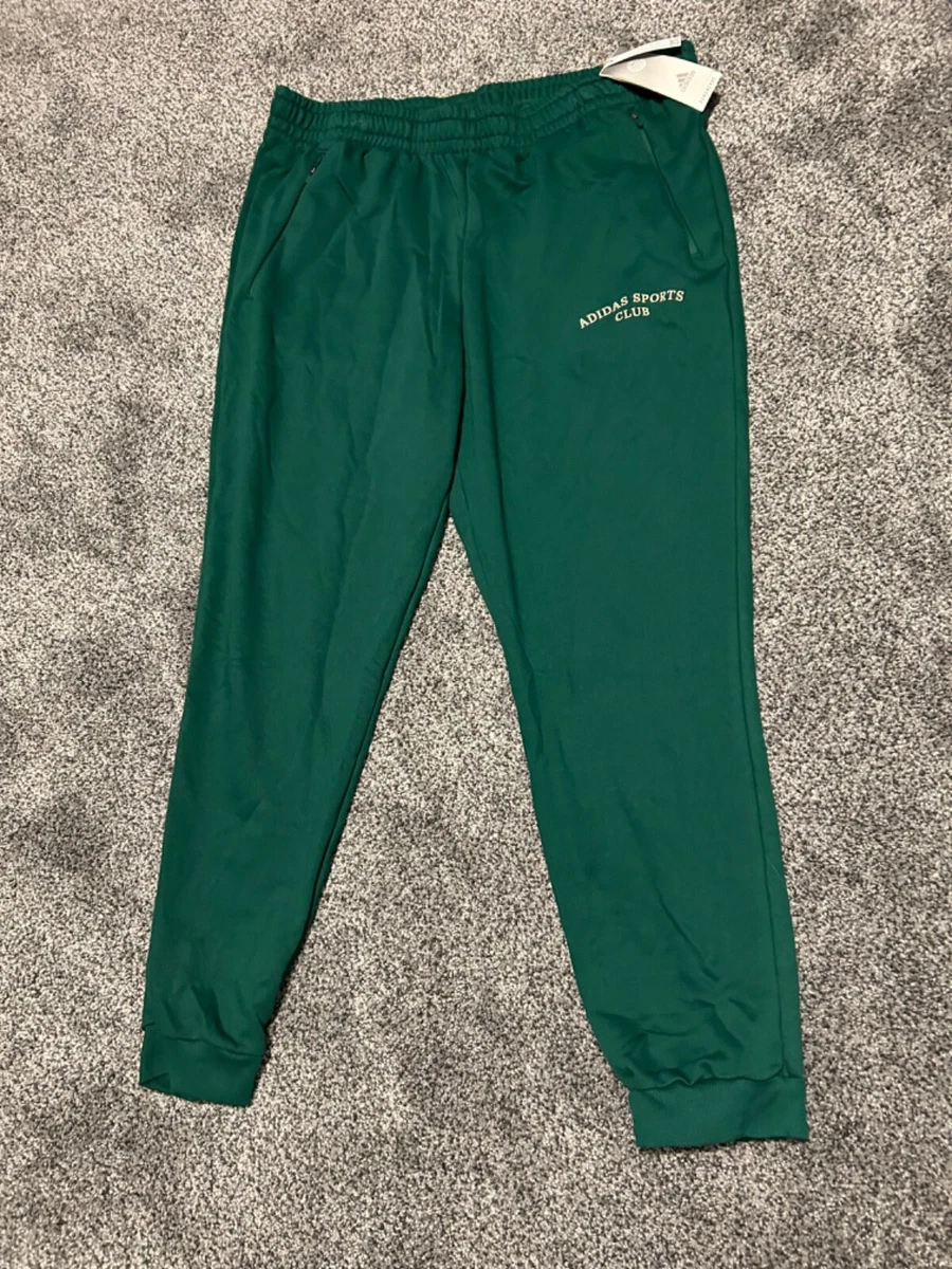 adidas Sports Club IM1315 U GR PT Green Sweat Pants Size XL New