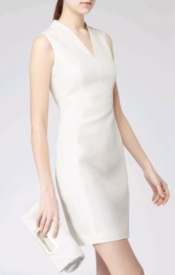 REISS Justine dress size 8 --BRAND NEW-- grey shift