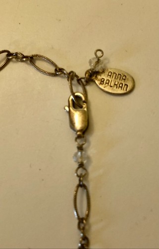 Vintage Anna Balhan 14k Gold Filled Juno Pop Art Multi-Gem Necklace, Estate Sale - Picture 5 of 6