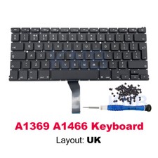 New For MacBook Air 13" A1369 A1466 UK Keyboard with Screw Tool 2011-2017 Years