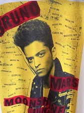 Bruno Mars Band T Shirt Moonshine Jungle Tour Soft 100 Cotton Size Medium