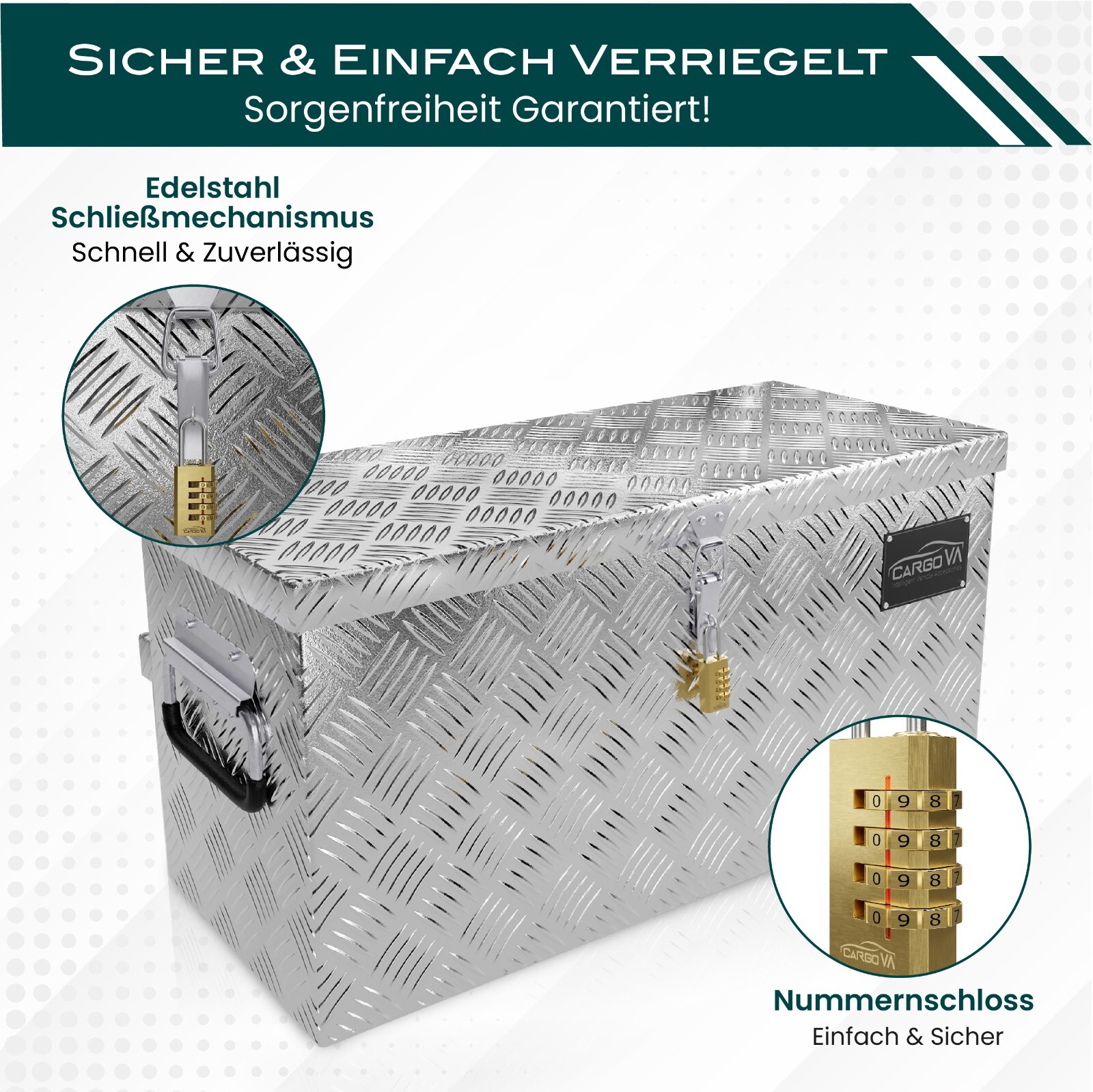 Gurtbox "Daken" Staubox Anhängerbox Pkw Anhänger Pritsche Gurtkiste Box Deichsel