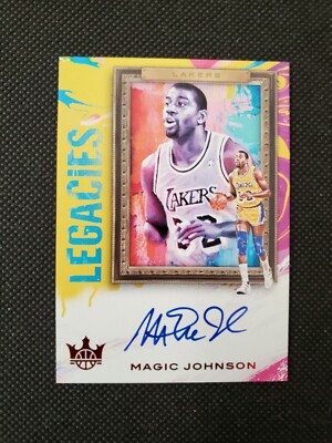 2019-20 MAGIC JOHNSON PANINI COURT KINGS LEGACIES AUTO SP INSERT 