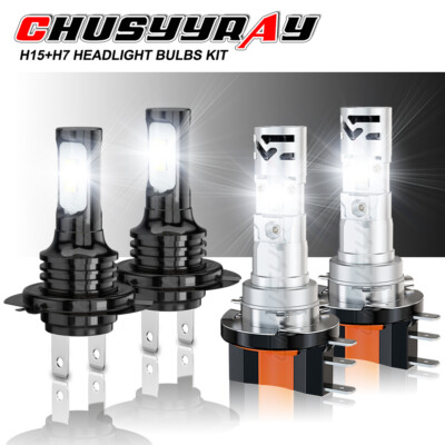 H15+H7 LED Headlight Hi/Low Beam FOR Mercedes Sprinter 1500 2500 3500 2019-2020