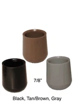 Metal Folding Seat Chair Plastic Glides Caps Cups Foot Fits 7/8" OD Chair Legs