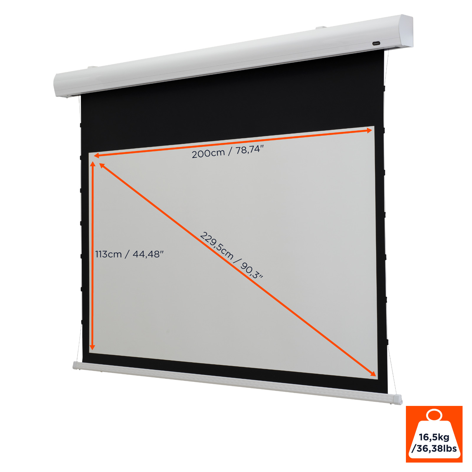 Thumbnail - Celexon Elektrische Heimkinoleinwand Homecinema Tension 200x113cm 16:9