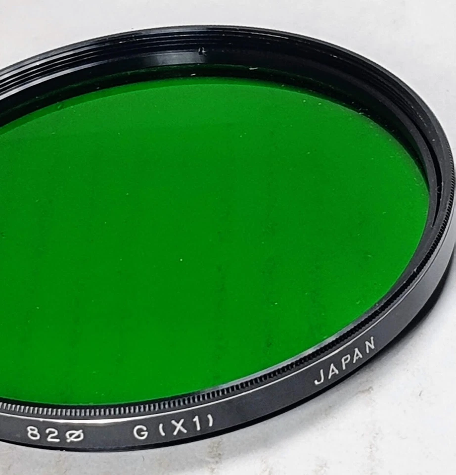 Hoya 82mm Green  X1 X-1 Glass Lens Filter Japan 82 mm G (X1) E-82 Black & White - Image 2 of 4