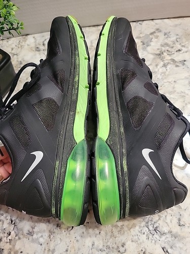 Men's Nike Air Max+ 2013 Black/Neon Green Running Shoes 487975-013 Size 9 - Picture 9 of 12
