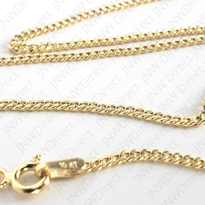 10K YELLOW GOLD 1.5MM-3.5MM CUBAN CHAIN CURB LINK PENDANT NECKLACE 16" 24" 10K YELLOW GOLD 1.5MM-3.5MM CUBAN CHAIN CURB LINK PENDANT NECKLACE 16" 24"