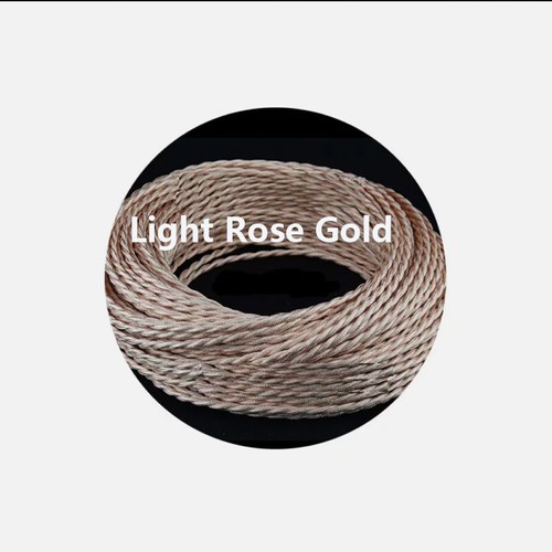 Twist 2 Core Lighting Fabric Cable Vintage Coloured Twisted Braided Wire Lamp 1M - Picture 17 of 43