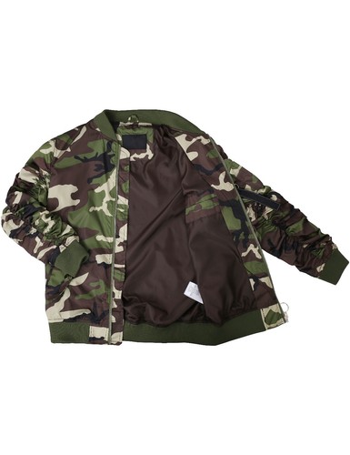 GIACCA BOMBER DA UOMO Windbreaker Zip Up Casual Lishgt Manica Raccolta ARRICCIATA - Foto 17 di 32