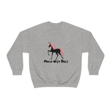 Mama Wife Boss Unicorn Crewneck Sweatshirt