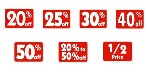 ALL SALES FINAL Retail Store Sale Sign Business Shopping Message 11"x 7" Sign - Picture 4 of 6