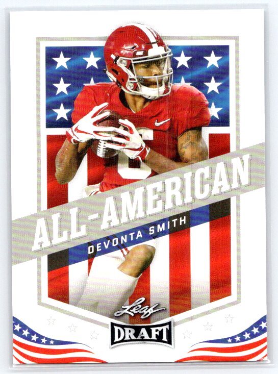 DeVonta Smith 2021 Leaf Draft Rookie All-American #42