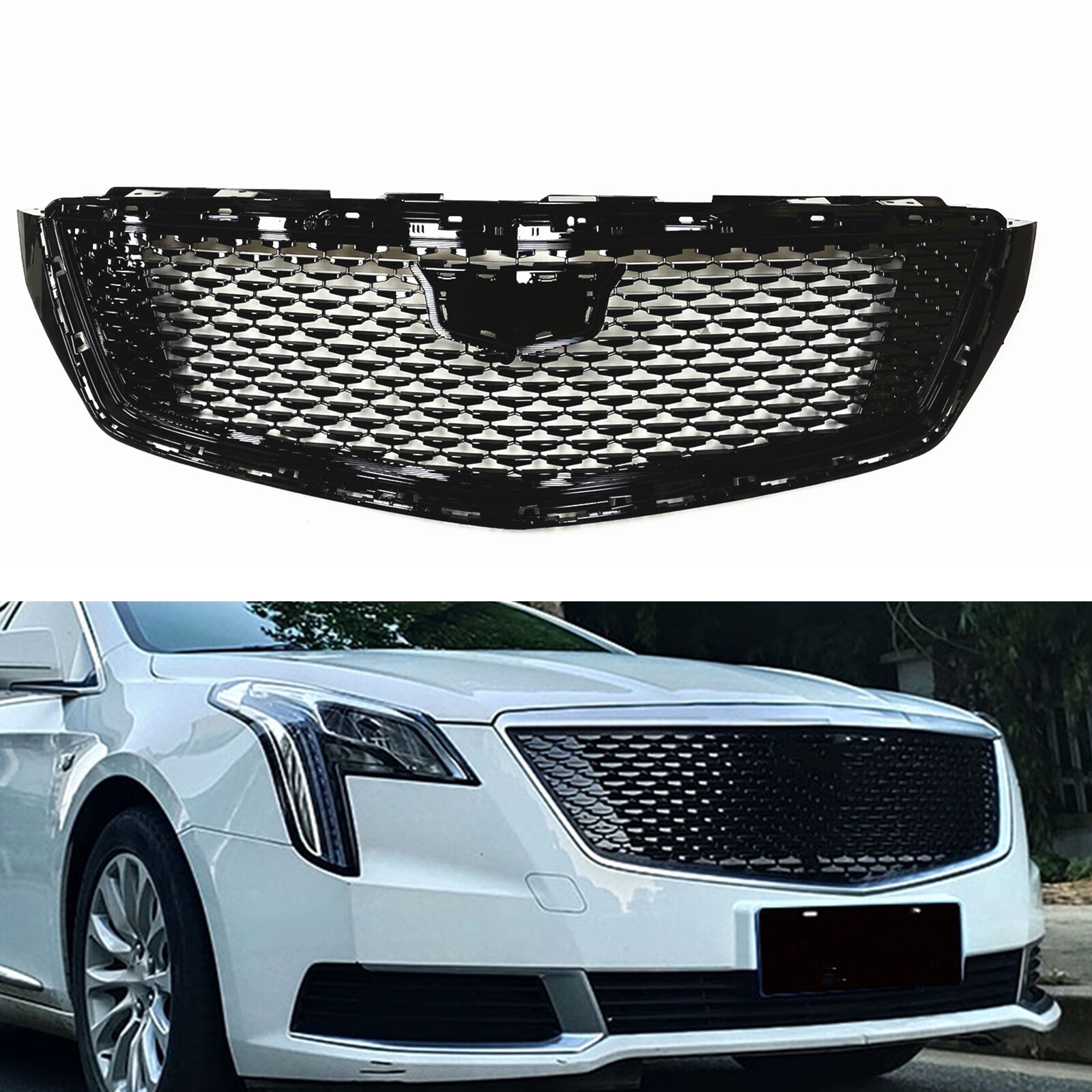 2018-2020 Cadillac XTS Black Front Bumper Grille Replacement