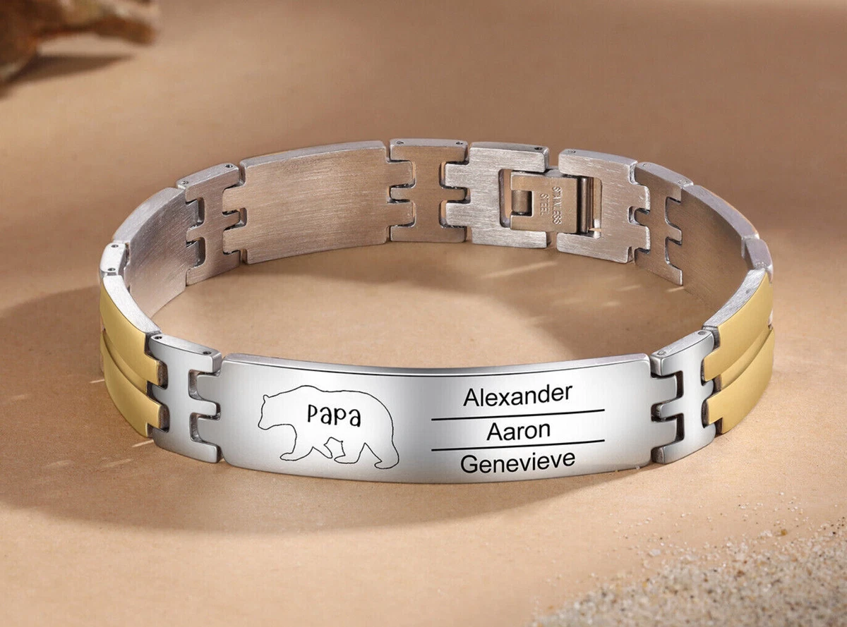 Fathers Day Bracelet with Names [Personalized]